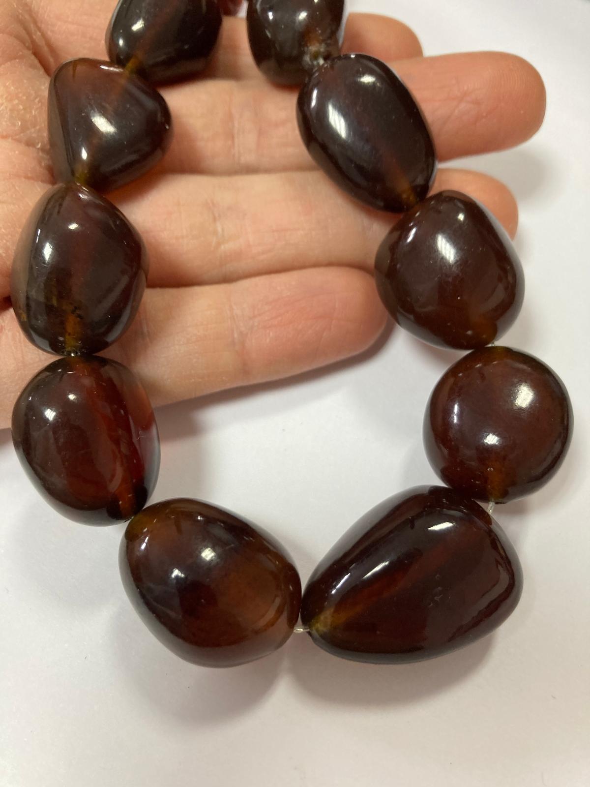 Ambra di sumatra nugget cognac