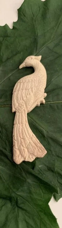 Miniatura, pavone in mammut