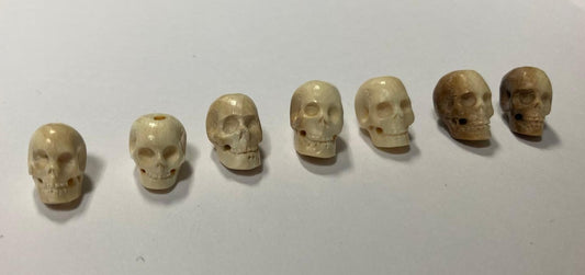 Mammut intagliato, teschi 10mm